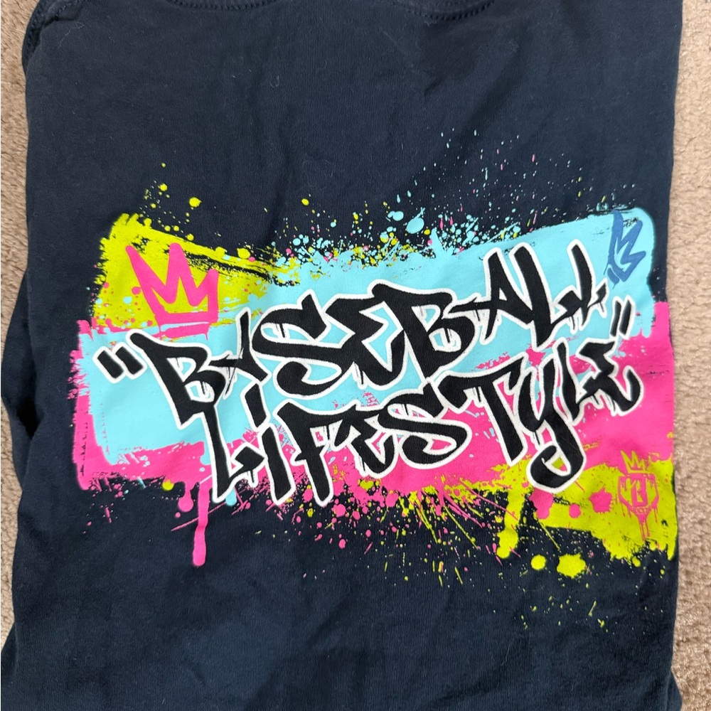 Baseball lifestyle 101 graffiti tee shirt